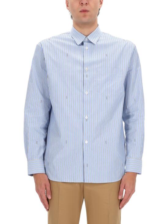  구찌 스트라이프 코튼 포플린 셔츠 852714 ZAUBA4061 Blue - GUCCI