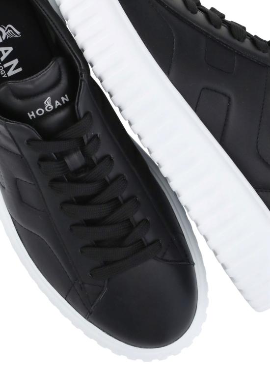 26FW 호간 H 스트라이프 스니커즈 HXM6450FC60LE99999 Black - HOGAN