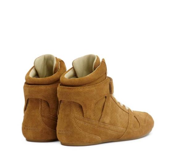26FW 이자벨마랑 세니 하이 스웨이드 레더 스니커즈 BK0092FAD1E01S 50CO COGNAC - ISABEL MARANT