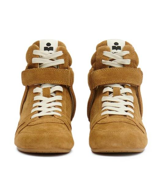 26FW 이자벨마랑 세니 하이 스웨이드 레더 스니커즈 BK0092FAD1E01S 50CO COGNAC - ISABEL MARANT