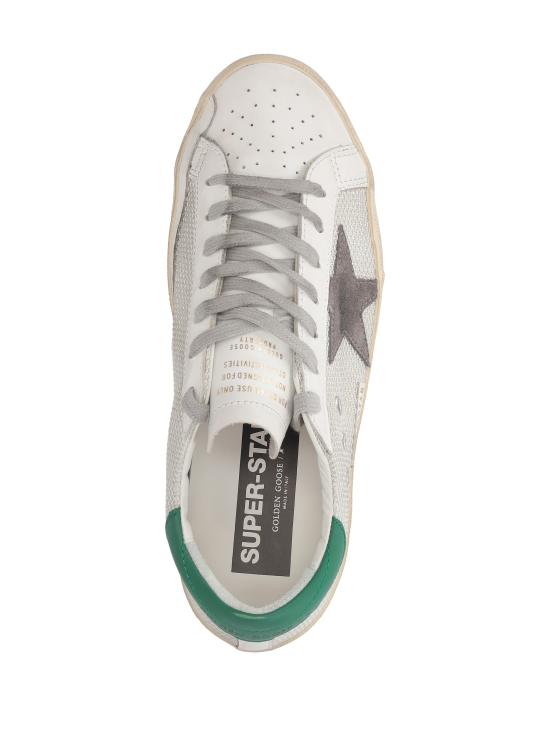 26FW 골든구스 슈퍼스타 스니커즈 GMF00101F002686 70215 LIGHT SILVER WHITE BASALTO GREY GREEN - GOLDEN GOOSE