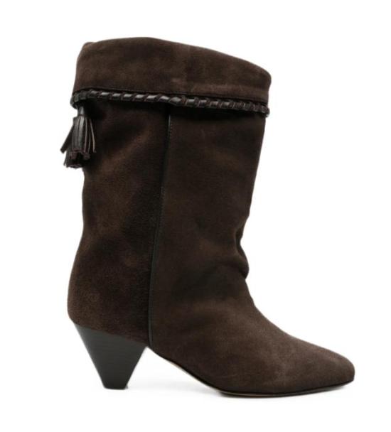 26FW 이자벨마랑 달비 드레이프 스웨이드 카프스킨 레더 부츠 BO0188FBC1A20S 50CL CHOCOLATE