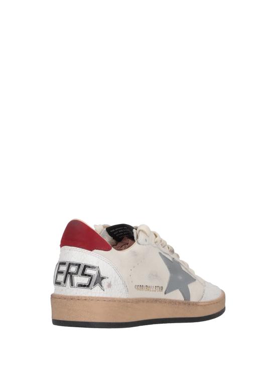 26FW 골든구스 볼 스타 스웨이드 스니커즈 GMF00117F006777 12155 WHITE SILVER BLUE RED - GOLDEN GOOSE