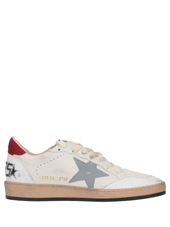 26FW 골든구스 볼 스타 스웨이드 스니커즈 GMF00117F006777 12155 WHITE SILVER BLUE RED