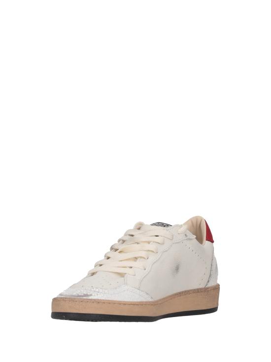 26FW 골든구스 볼 스타 스웨이드 스니커즈 GMF00117F006777 12155 WHITE SILVER BLUE RED - GOLDEN GOOSE
