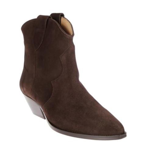 26FW 이자벨마랑 드위나 스웨이드 카프스킨 카우보이 부츠 BO0002FAA1A03S 50CL CHOCOLATE - ISABEL MARANT