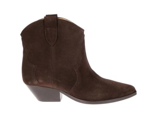 26FW 이자벨마랑 드위나 스웨이드 카프스킨 카우보이 부츠 BO0002FAA1A03S 50CL CHOCOLATE