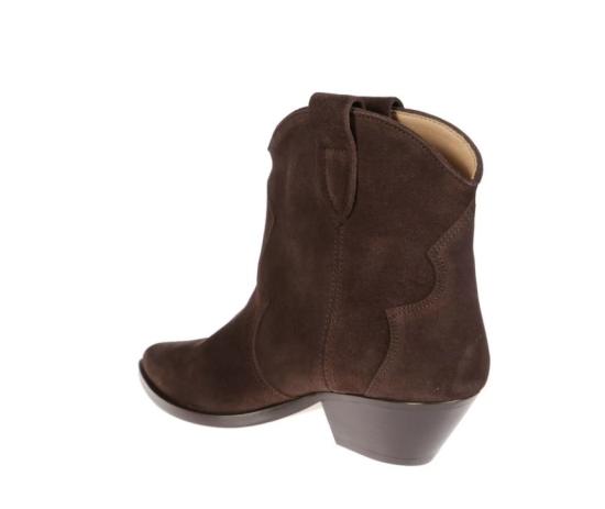 26FW 이자벨마랑 드위나 스웨이드 카프스킨 카우보이 부츠 BO0002FAA1A03S 50CL CHOCOLATE - ISABEL MARANT
