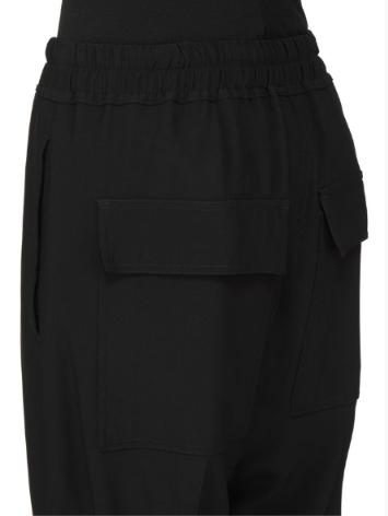 26FW 릭 오웬스 스트레이트 팬츠 RP02F5303HY 09 BLACK - RICK OWENS