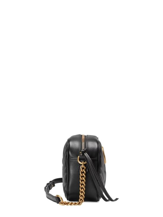  구찌 GG 마몽 마틀라세 스몰 체인 숄더백 447632 DTD1T1000 Black - GUCCI