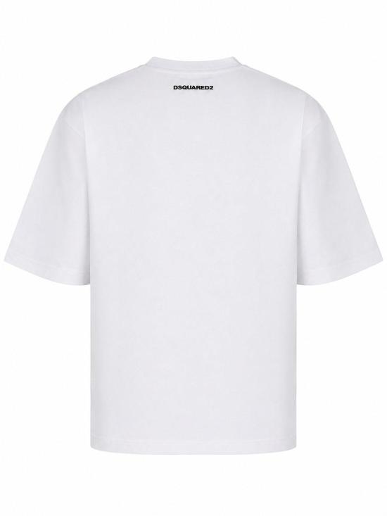 26FW 디스퀘어드2 탑 S74GD1606D20033 100 WHITE - DSQUARED2