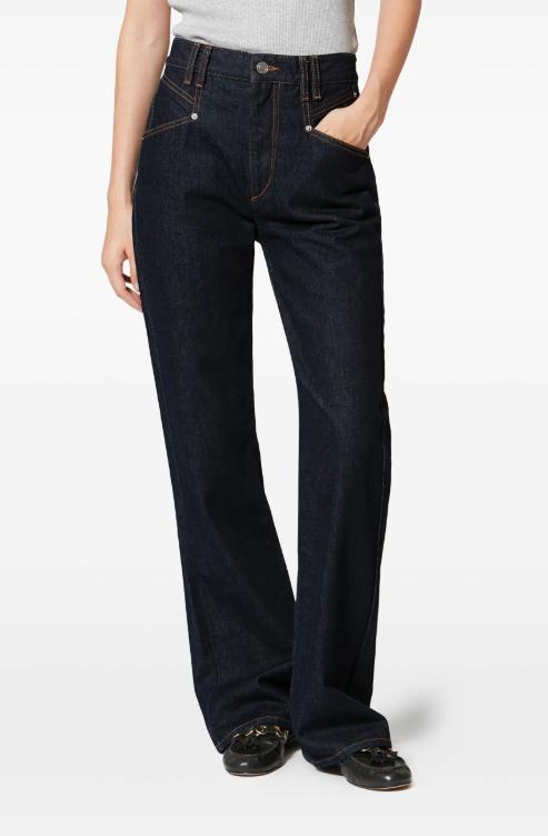 26FW 이자벨마랑 스트레이트 팬츠 PA0682FAD1H02I 02FK FADED BLACK - ISABEL MARANT