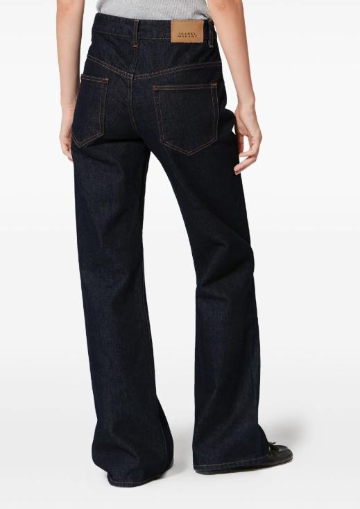 26FW 이자벨마랑 스트레이트 팬츠 PA0682FAD1H02I 02FK FADED BLACK - ISABEL MARANT