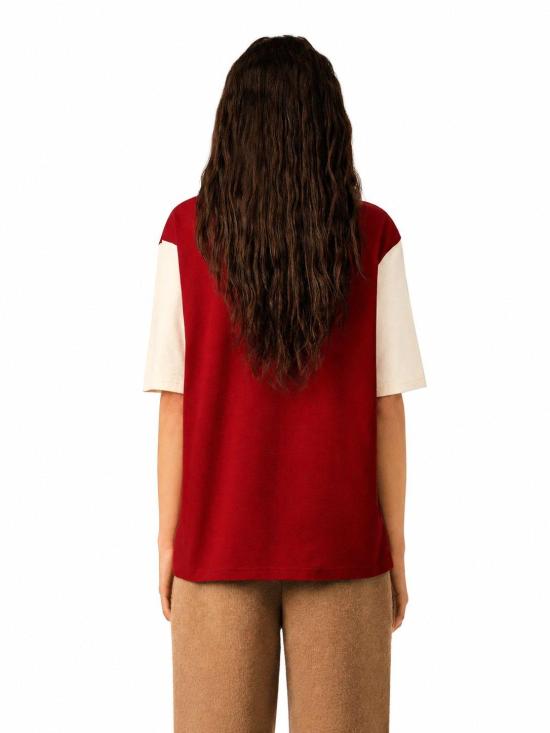 26FW 아미 탑 UTS418JE0272 A202 ROUGE RUBIS IVOIRE - AMI