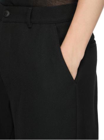 26FW 릭 오웬스 스트레이트 팬츠 RU02F4332WWH 09 BLACK - RICK OWENS