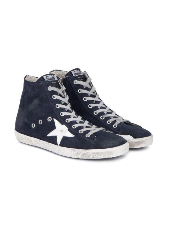 26FW 골든구스 스웨이드 프랜시 스니커즈 GWF00113F000322 50517 NIGHT BLUE WHITE - GOLDEN GOOSE