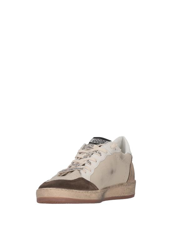 26FW 골든구스 볼 스타 스웨이드 스니커즈 GMF00117F008722 83406 CREAM WHITE LIGHT GREY MARBLE BLUE - GOLDEN GOOSE