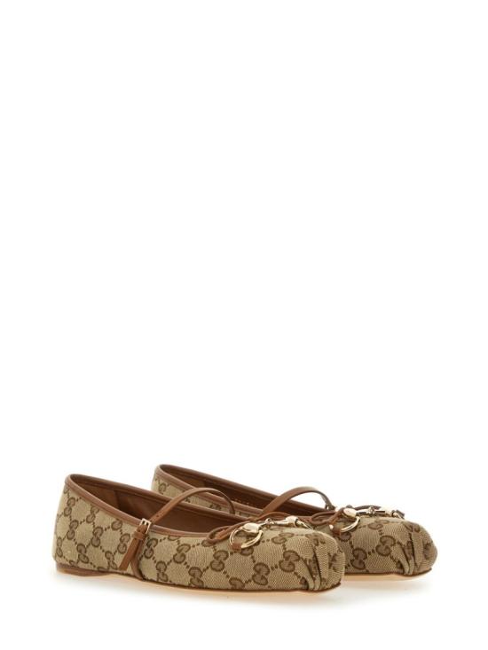  구찌 홀스빗 발레 플랫 814321 FAD6C9745 Brown - GUCCI