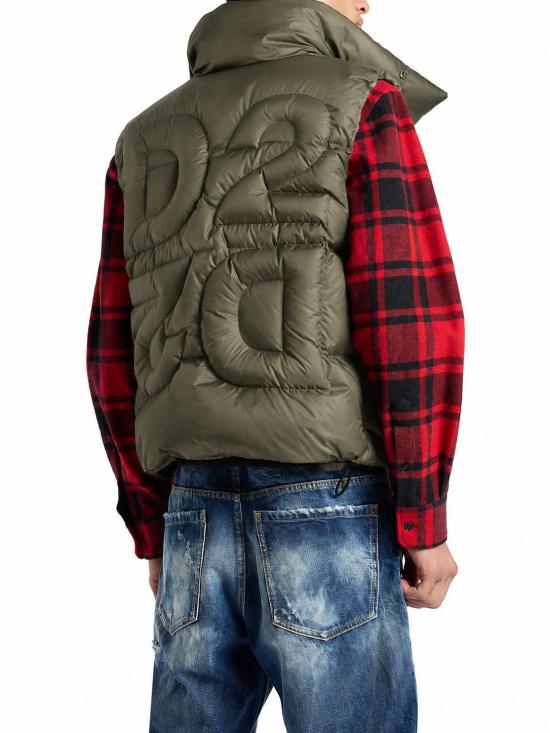 26FW 디스퀘어드2 패딩 조끼 S74FB0351S54981 727 MILITARY GREEN - DSQUARED2