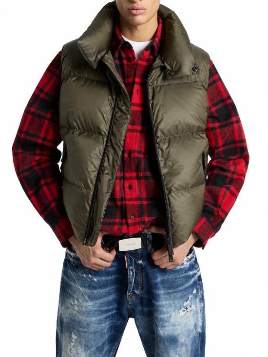 26FW 디스퀘어드2 패딩 조끼 S74FB0351S54981 727 MILITARY GREEN - DSQUARED2