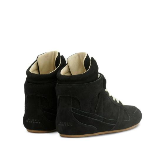 26FW 이자벨마랑 세니 하이 스웨이드 레더 스니커즈 BK0092FAD1E01S 01BK BLACK - ISABEL MARANT