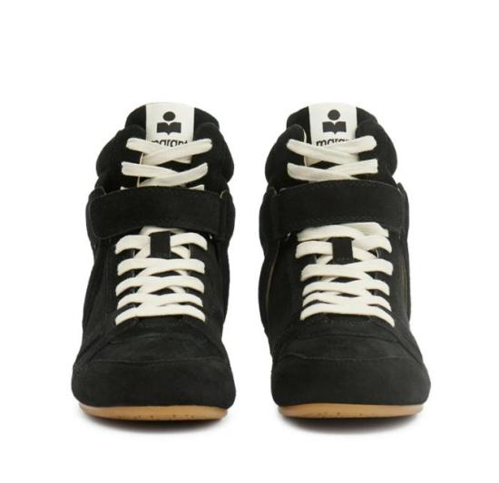 26FW 이자벨마랑 세니 하이 스웨이드 레더 스니커즈 BK0092FAD1E01S 01BK BLACK - ISABEL MARANT
