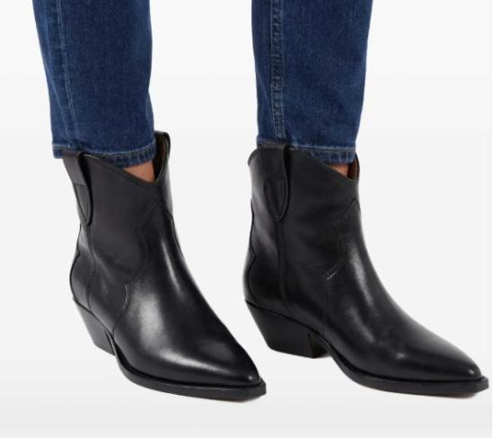 26FW 이자벨마랑 드위나 카프스킨 레더 카우보이 부츠 BO0002FAA3A03S 01BK BLACK - ISABEL MARANT