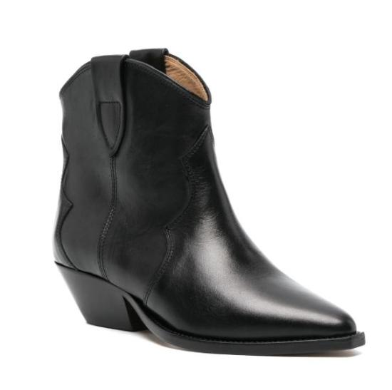 26FW 이자벨마랑 드위나 카프스킨 레더 카우보이 부츠 BO0002FAA3A03S 01BK BLACK - ISABEL MARANT