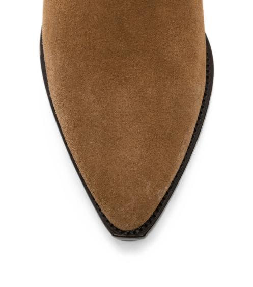26FW 이자벨마랑 드위나 스웨이드 카프스킨 카우보이 부츠 BO0002FAA1A03S 50CO COGNAC - ISABEL MARANT
