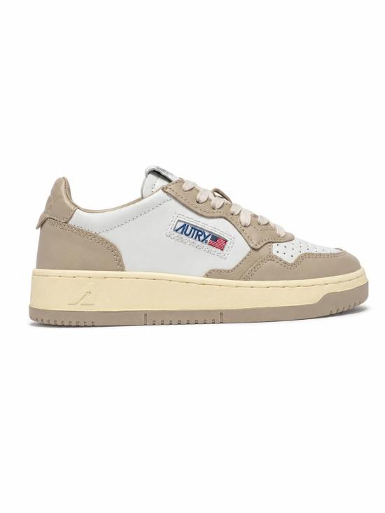 26FW 오트리 메달리스트 로우 레더 스니커즈 AULWWB 67 LEAT WHT FEATHER
