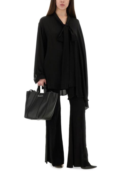 25FW 발렌시아가 어시메트릭 블라우스 839280 TIN131000 Black - BALENCIAGA