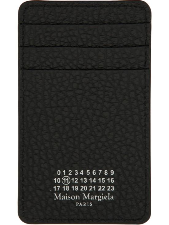 26FW 마르지엘라 버티컬 포 스티치 카드 홀더 SA1VX0017 P4455T8013 Black - MAISON MARGIELA