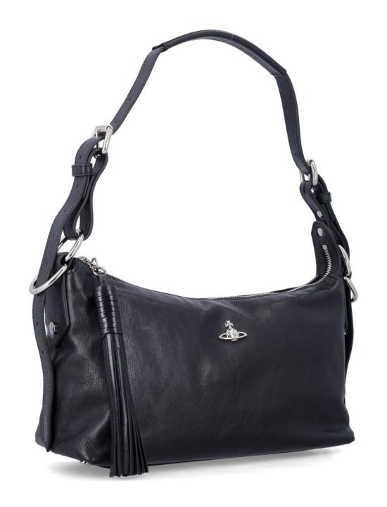 26FW 비비안웨스트우드 레더 호보 숄더백 46020017WL00EBN401 Black - VIVIENNE WESTWOOD