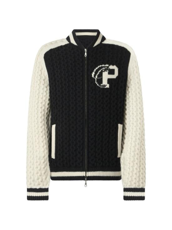 26FW 필립 플레인 봄버 자켓 FAFC MKB0185 PKN002N Black