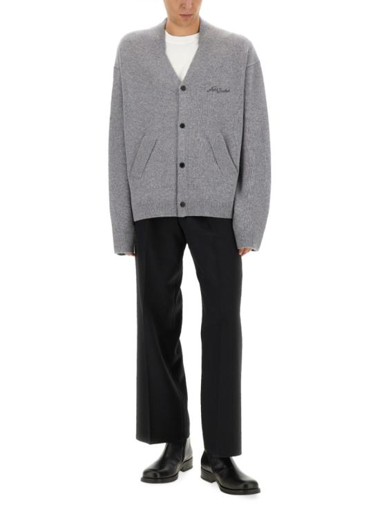 아크네 스튜디오 울 V 넥 가디건 B60381 W30 Grey - ACNE STUDIOS