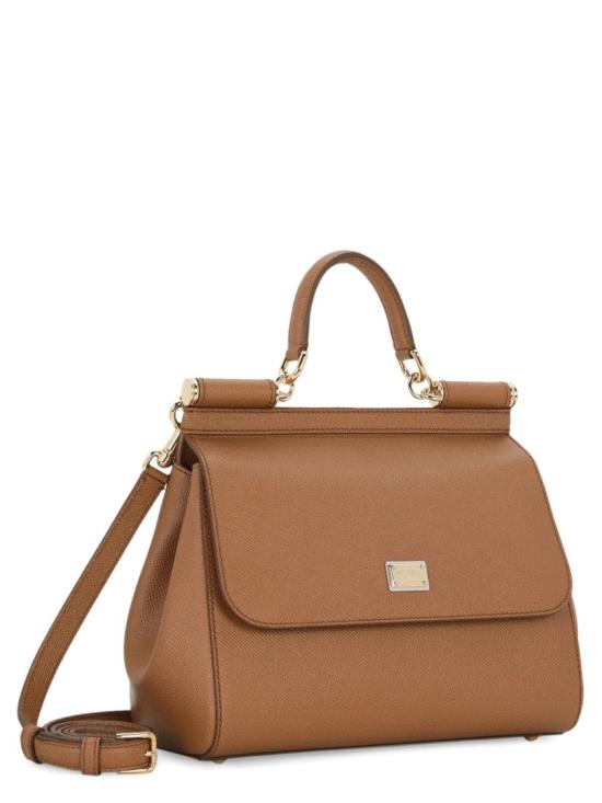  돌체앤가바나 라지 시실리 핸드백 BB6002 B10018M417 Brown - DOLCE & GABBANA