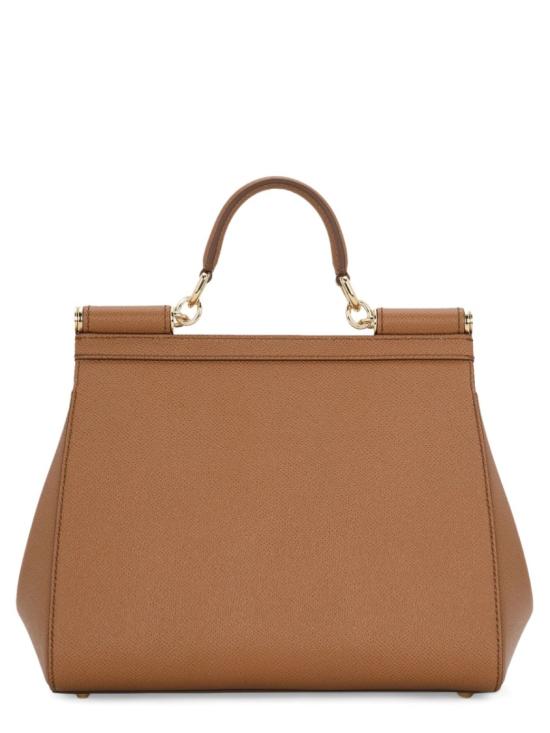  돌체앤가바나 라지 시실리 핸드백 BB6002 B10018M417 Brown - DOLCE & GABBANA