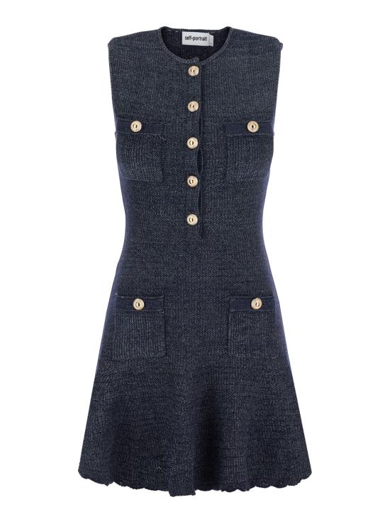 26FW 셀프 포트레이트 원피스 AW26094SCNNAVY Blu