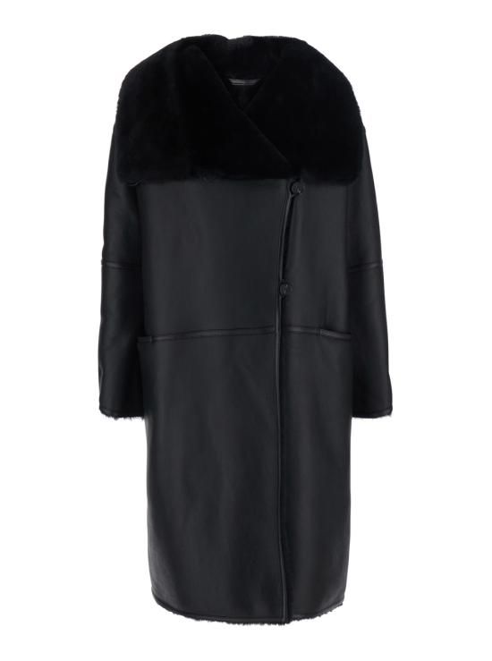 26FW 토템 코트 254WRO0301LE0202001 Black