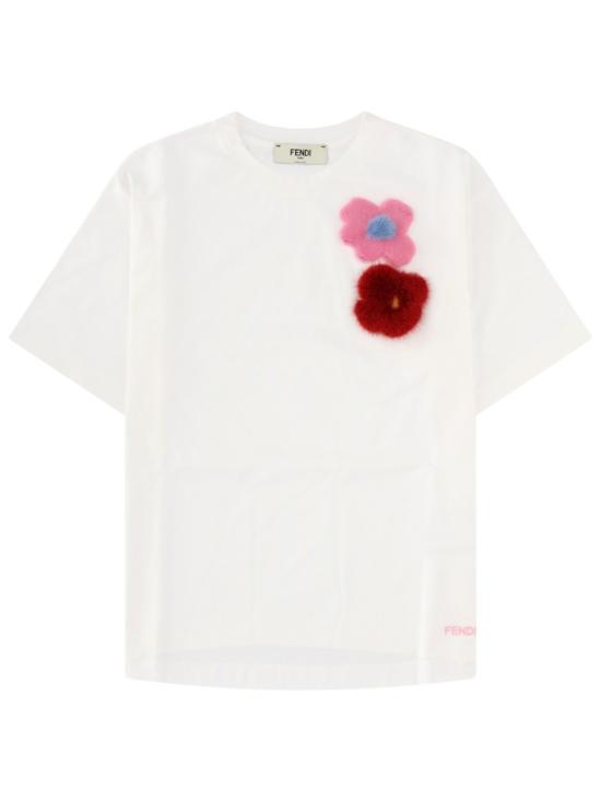  펜디 저지 티셔츠 FS9776 AOUHF0ZNM White