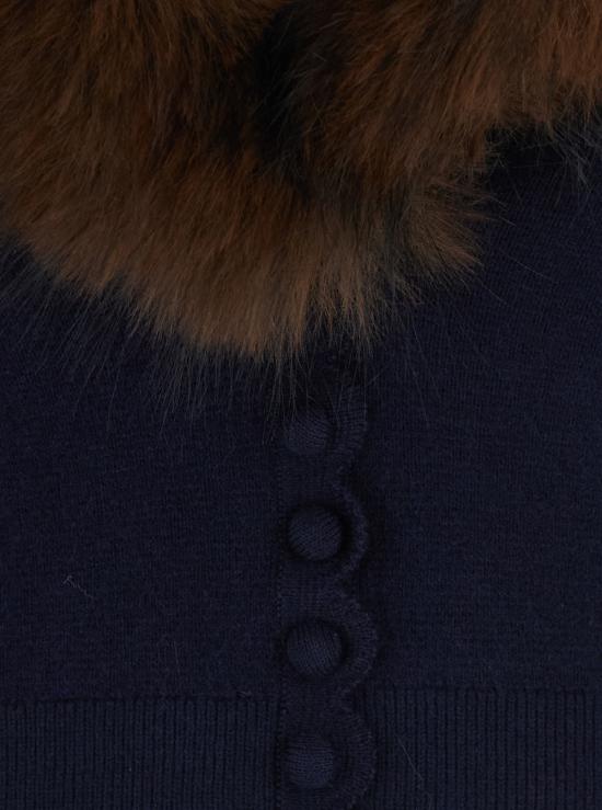 26FW 셀프 포트레이트 긴팔 티셔츠 AW26148CANNAVY Blu - SELF PORTRAIT