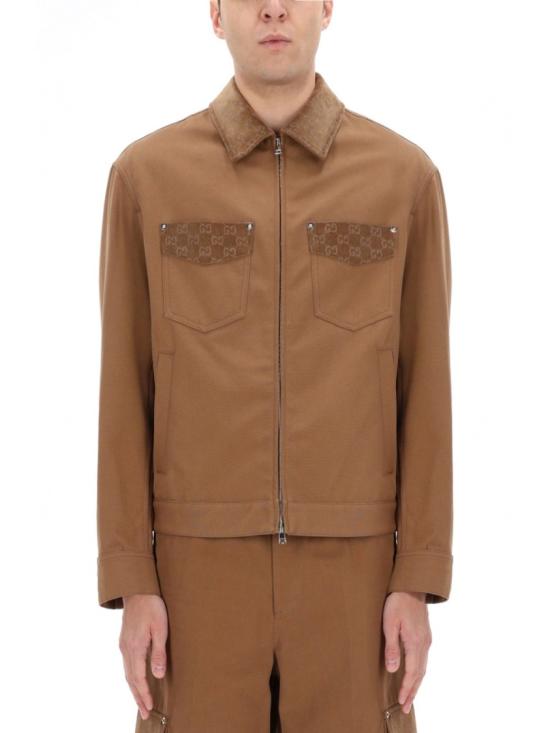  구찌 GG 디테일 집업 자켓 854304 ZAUJI2630 Brown - GUCCI
