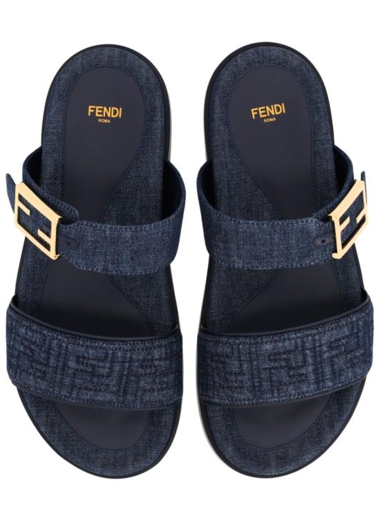  펜디 데님 펜디 필 슬라이드 8X8710 AYFLF18RE Black - FENDI