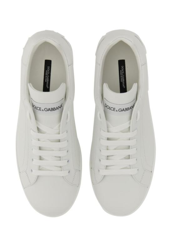  돌체앤가바나 카프스킨 포르토피노 스니커즈 CS1772 A106580001 White - DOLCE & GABBANA