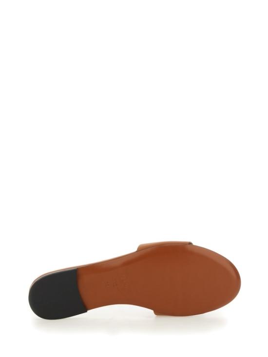  펜디 바게트 레더 슬라이드 8R8136 AE7TF1C4R Brown - FENDI