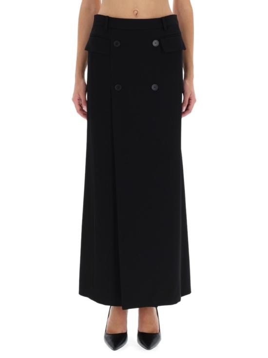 25FW 발렌시아가 롱 스커트 838768 TRT011000 Black