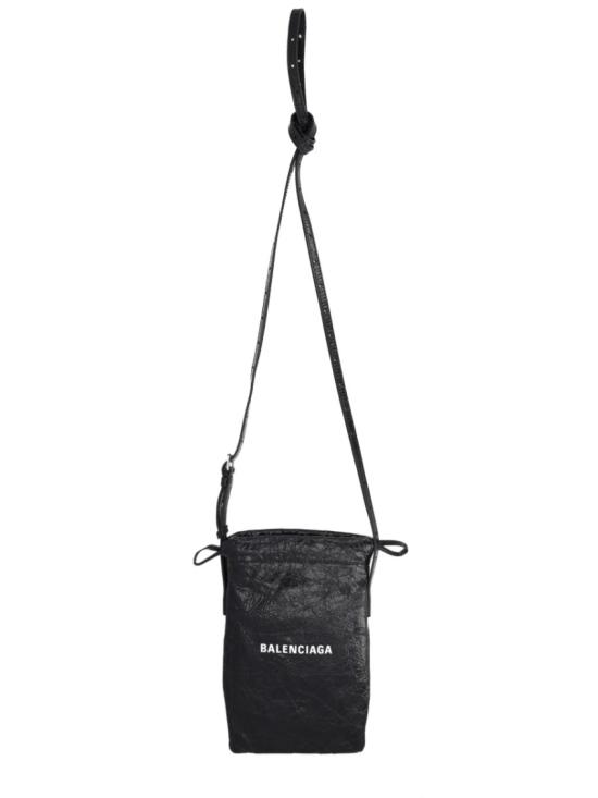  발렌시아가 쇼퍼 폰 홀더 852930 2ABH61090 Black