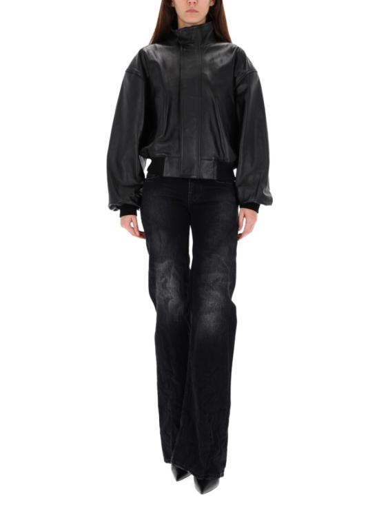 25FW 발렌시아가 와이드 레그 팬츠 852328 TTW671037 Black - BALENCIAGA