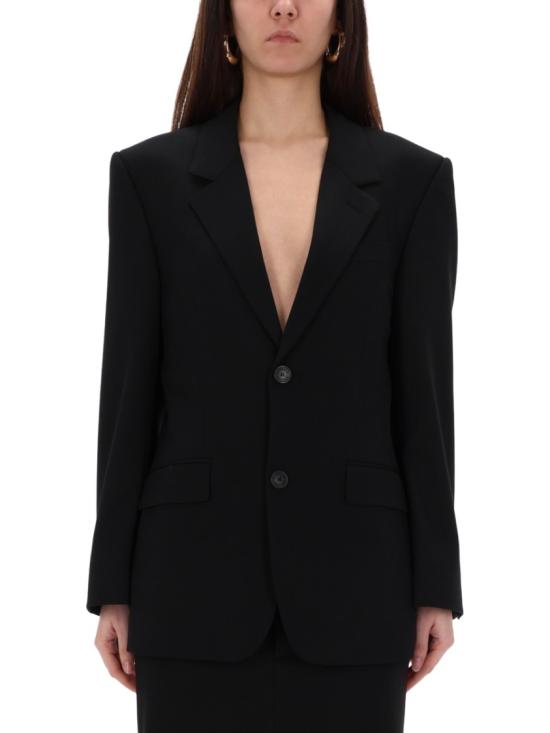 25FW 발렌시아가 스탠다드 테일러드 자켓 850772 TPT071038 Black - BALENCIAGA