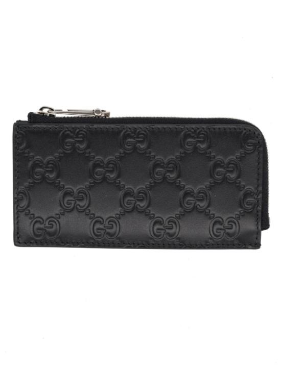 구찌 GG 엠블럼 카드 케이스 850185 AAFDV1000 Black